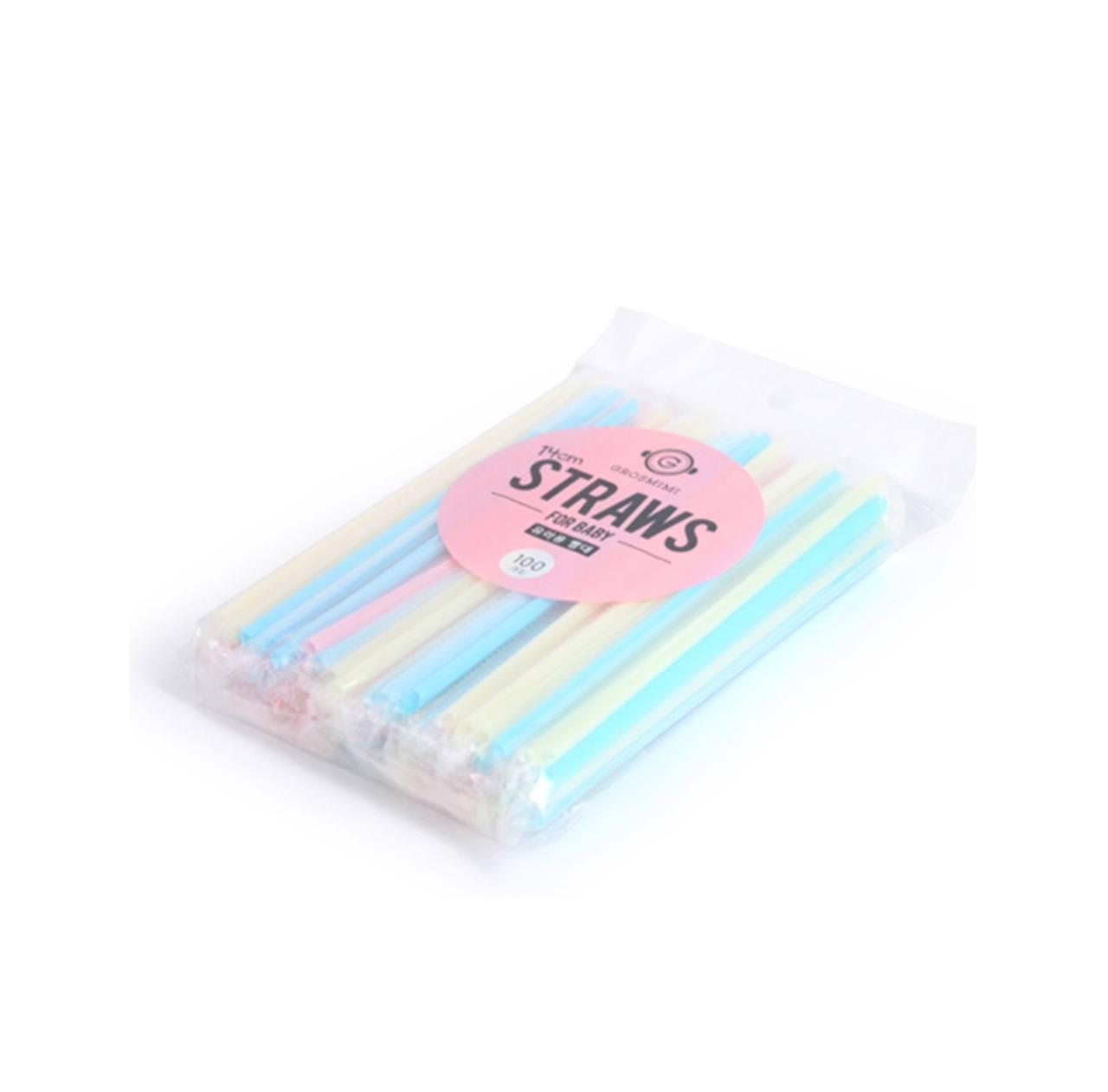 Grosmimi Baby Straw - 14cm & 18cm / 100pcs per pack