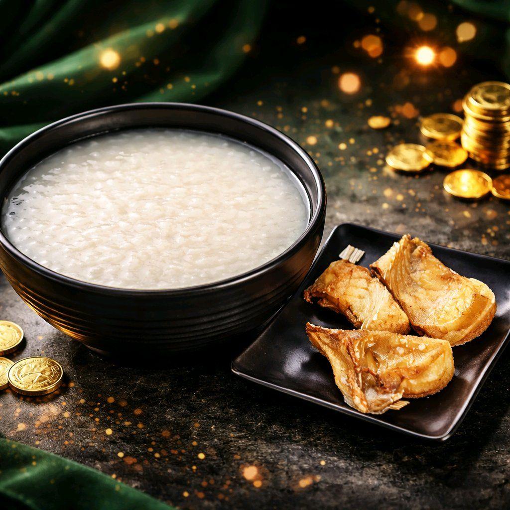 បបរសត្រីប្រាហើម / Porridge with Dried Basa Fish