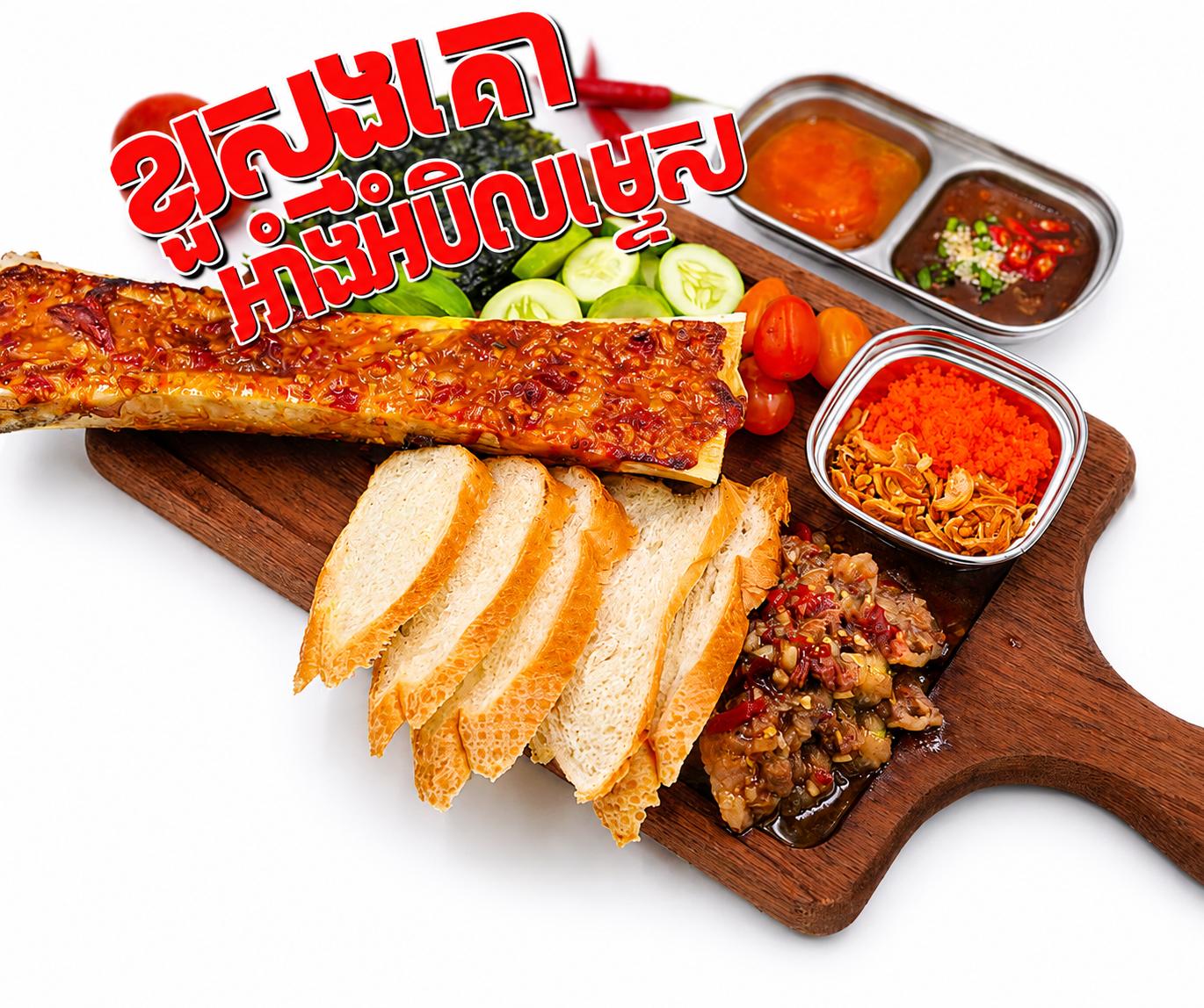 ស្មងគោអាំងអំបិលម្ទេស