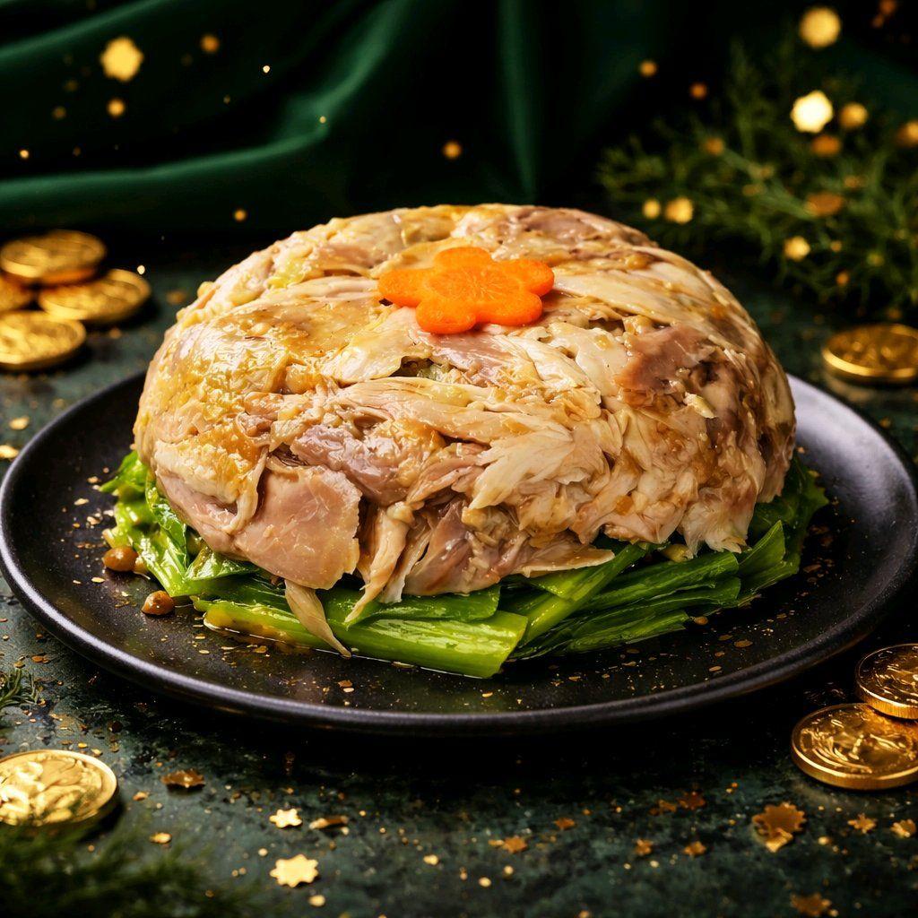 មាន់ត្រជាក់ / Mustard Green Chicken