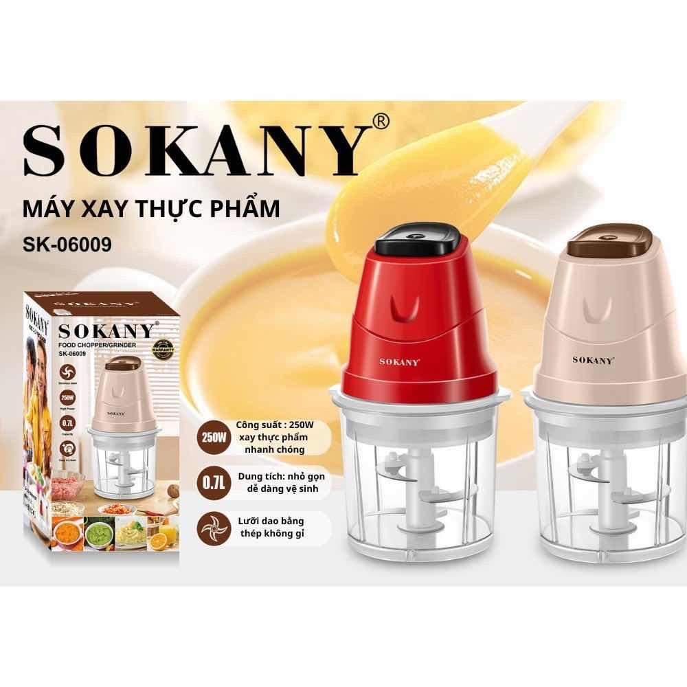 ម៉ាស៊ីន​កិនសាច់​ បបរ​ បន្លែ​ SOKANY Mini chopper 