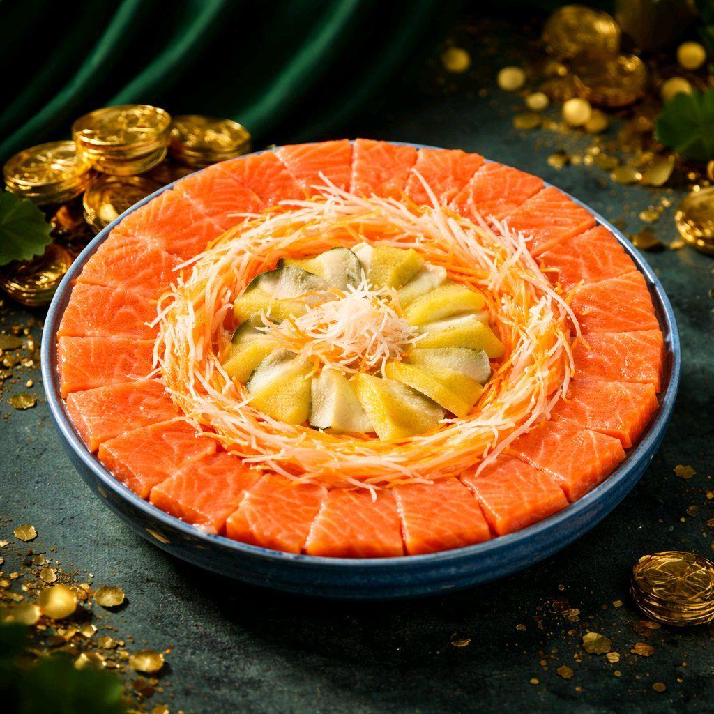 ត្រីសាល់ម៉ុន និសិន (ធំ) / Fresh Salmon & Nishin (L)