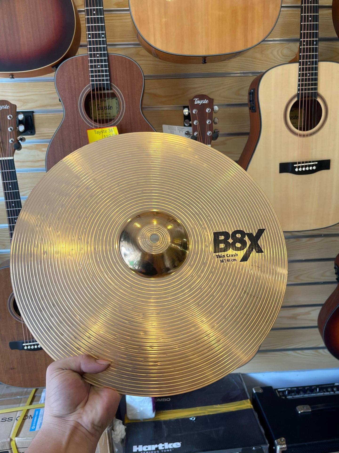 🥁 Sabian B8X 16" Crash Cymbal