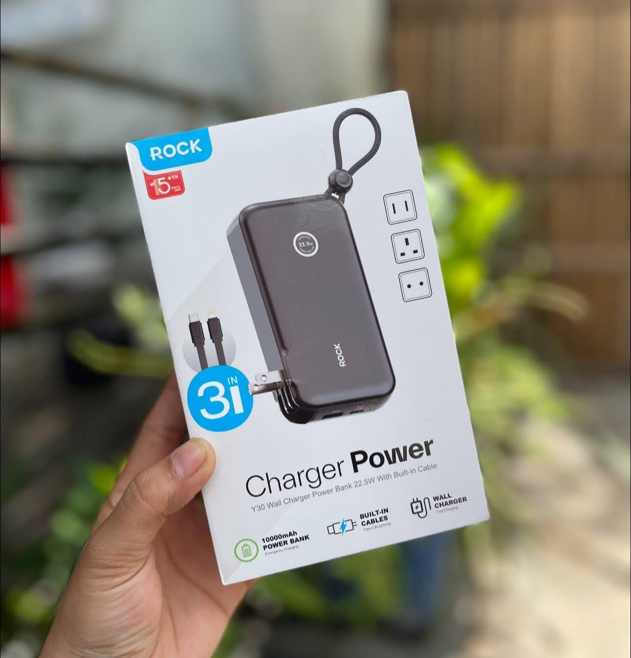 POWER BANK rock Y30 3IN1