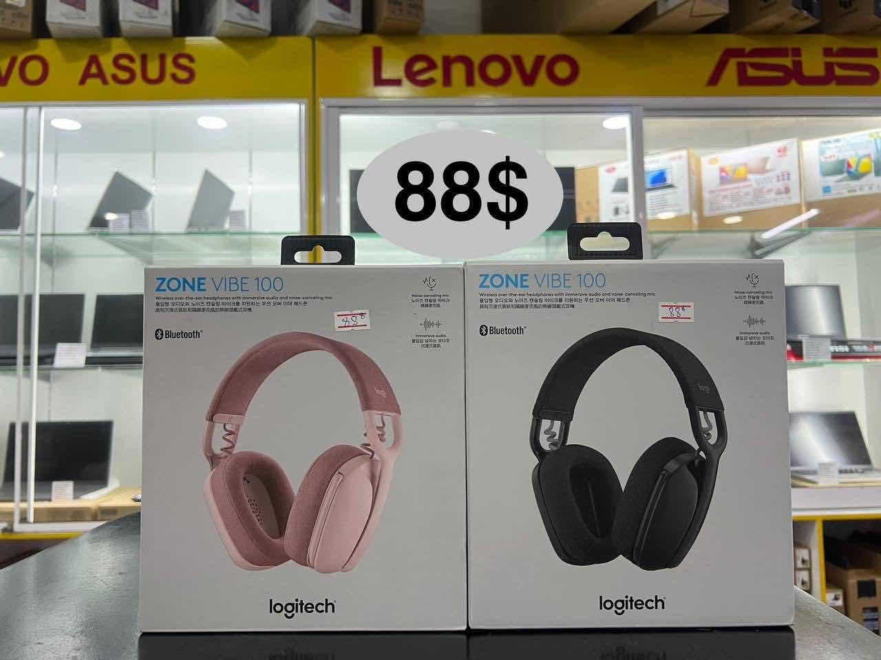 Headset Bluetooth Logitech ZONE VIBE 100