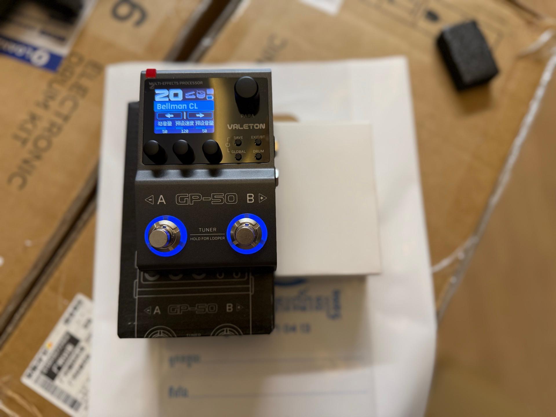 🥁 Valeton GP-50 (China Version) Multi-Effects Processor ថ្មី