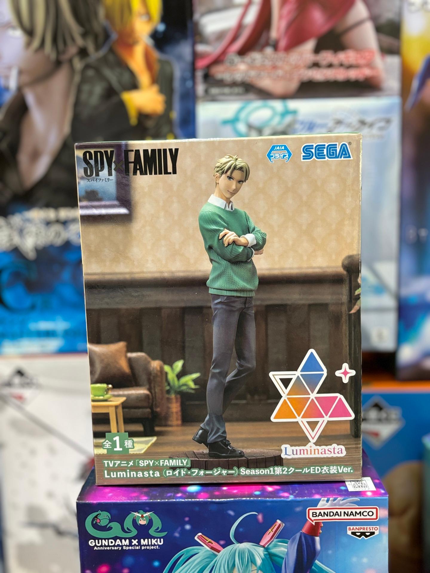 Sega Luminasta figure of Loid Forger from the anime series Spy x Family.