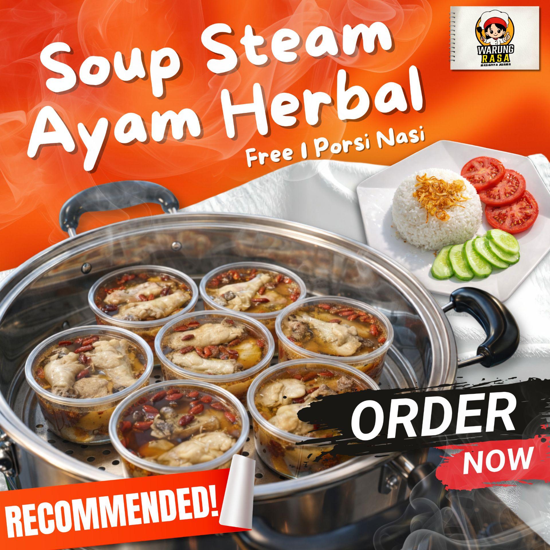 Nasi Soup Steam Ayam Herbal