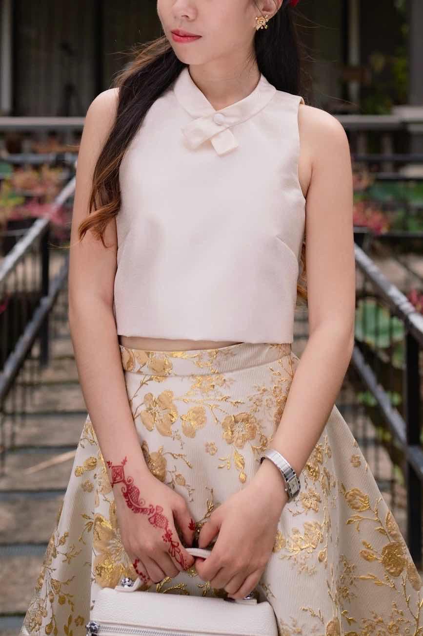 Gold flower set