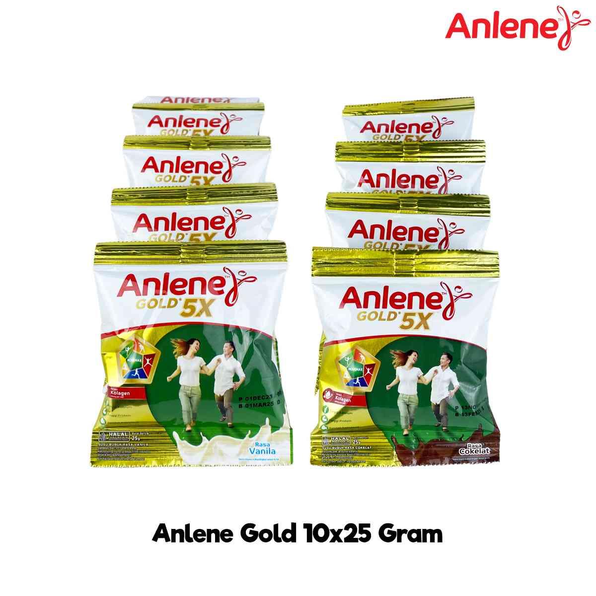 Anlene golg 5x chocolate flavor (Indonesia)25gx10sachet ទឹកដោះគោជំនួយឆ្អឹង