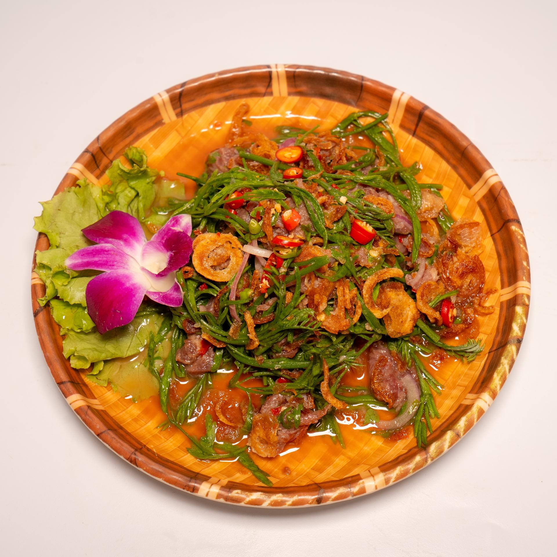 សាច់គោញាំកន្ធុំថេត