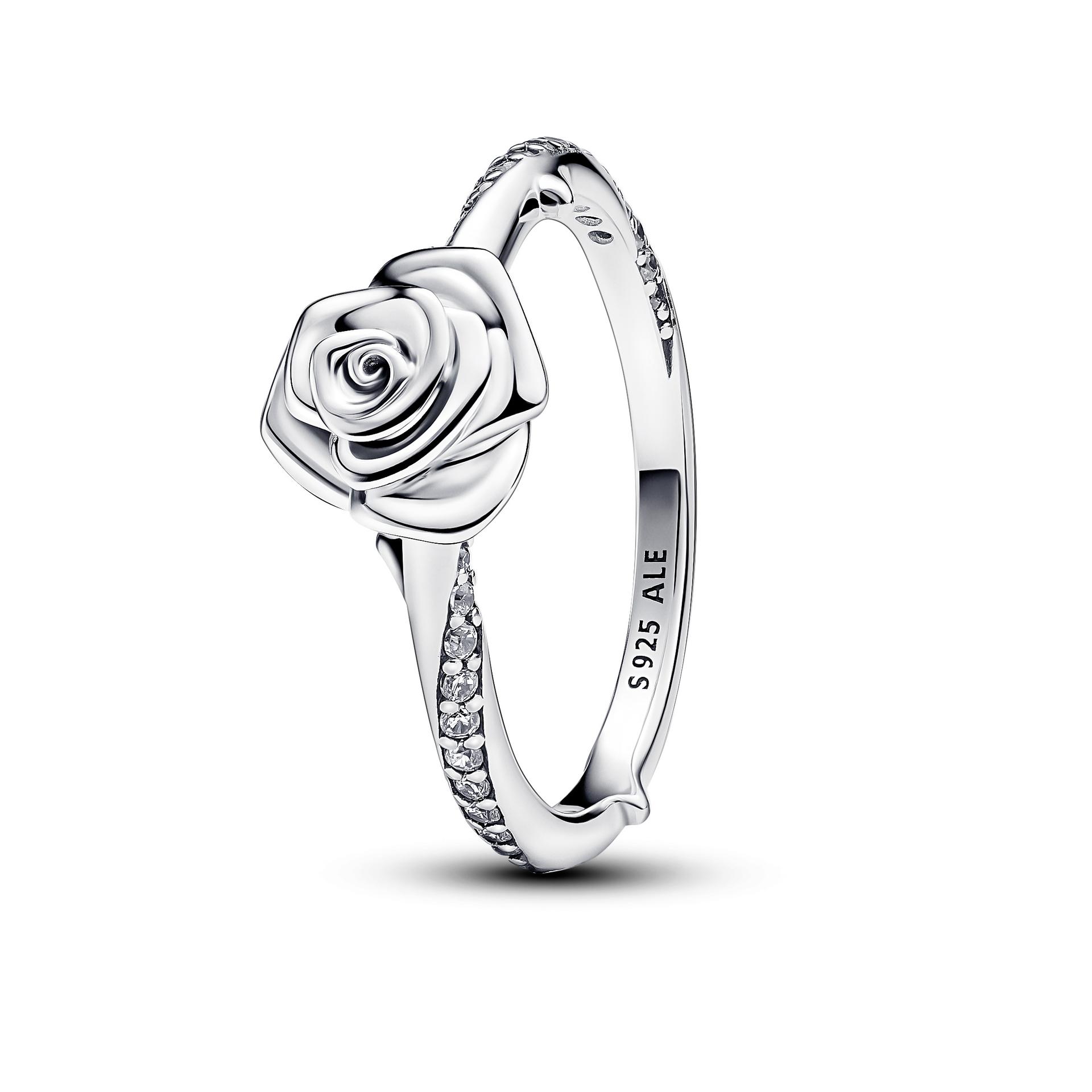 Pandora Moments Sterling Silver Rose Ring