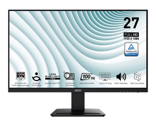 Monitor MSI Pro MP273A 27”FHD IPS 1Ms /Speaker x2
