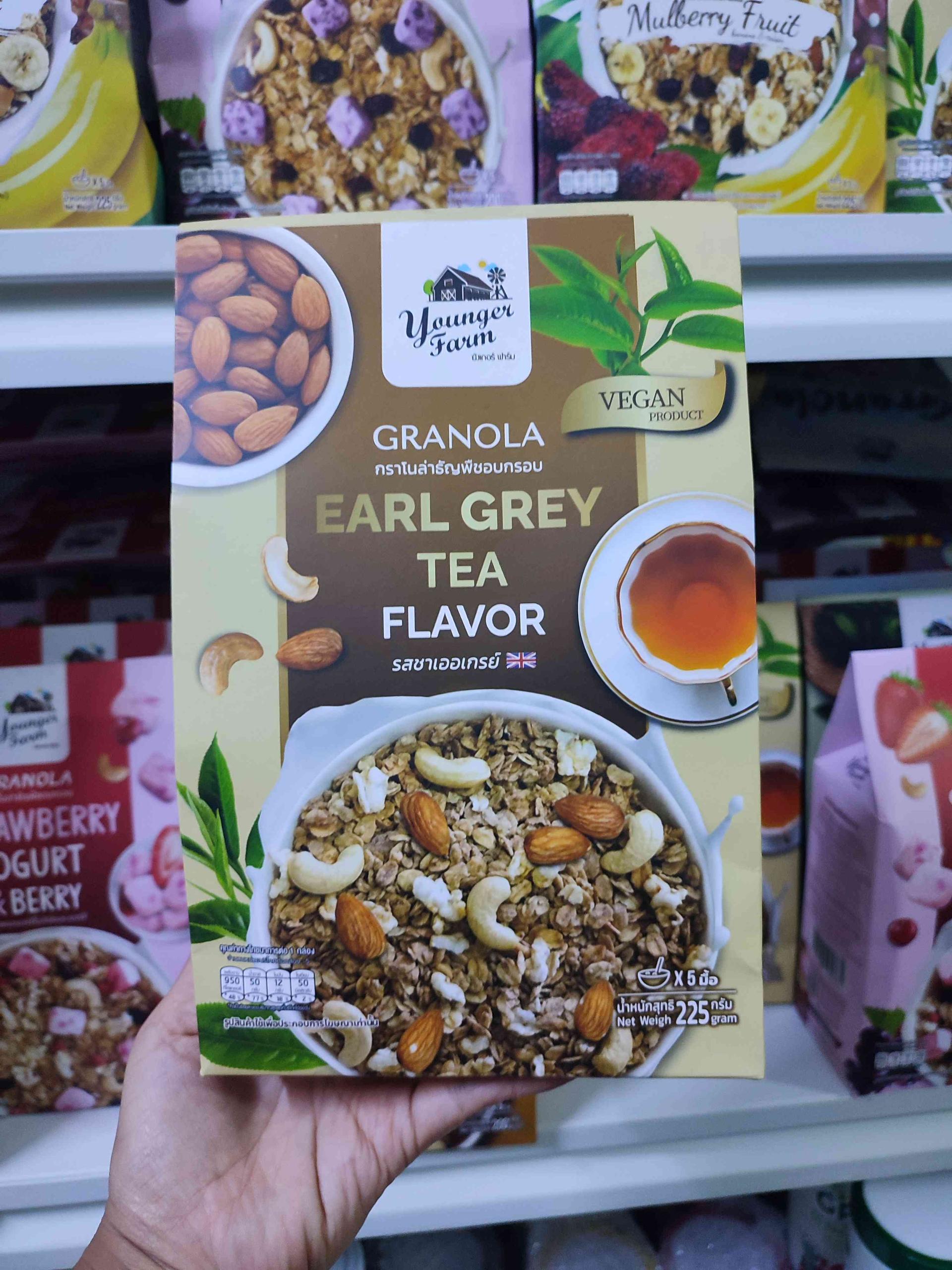 Granola early grey tea flavor