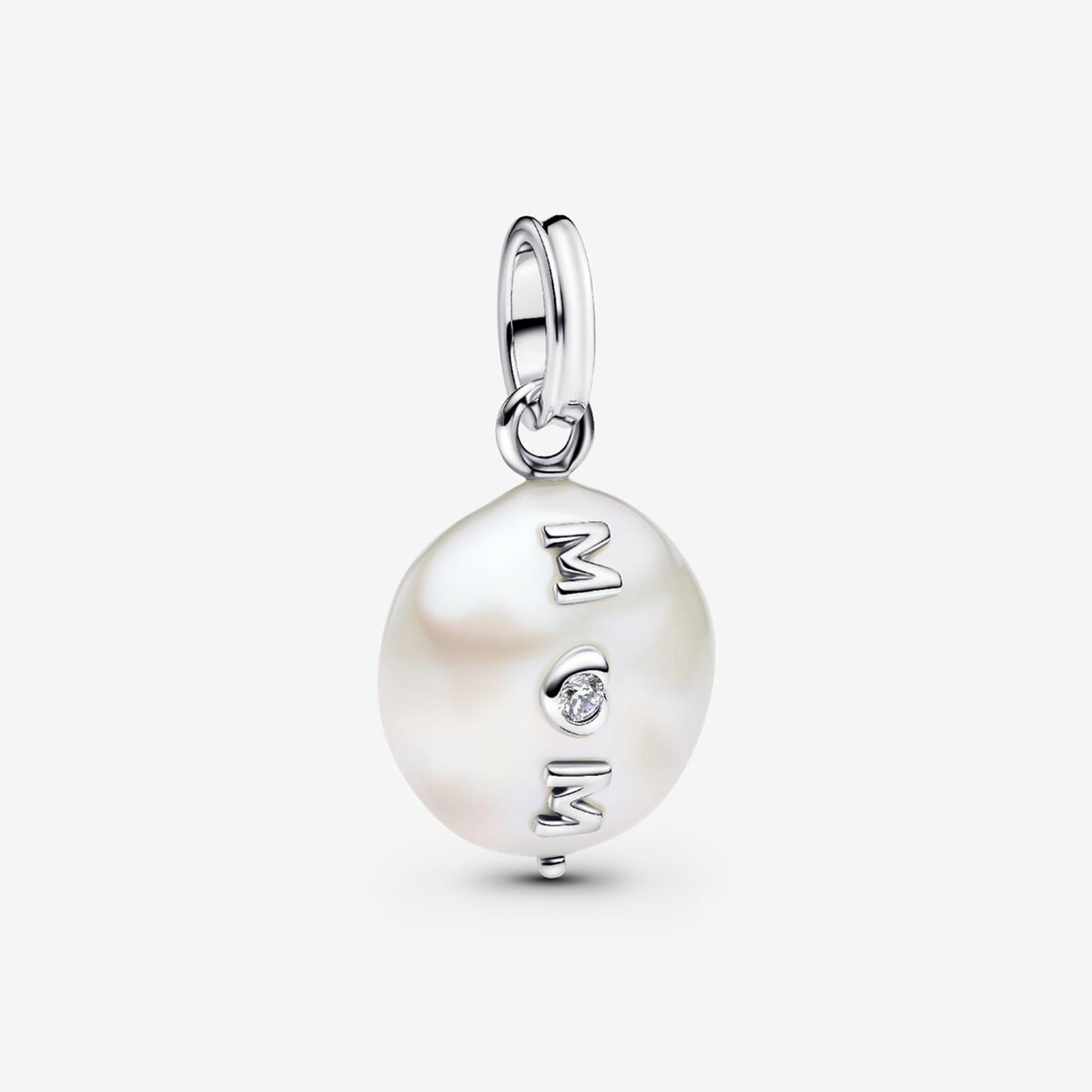 Treated Freshwater Cultured Baroque Pearl Mom Dangle Charm