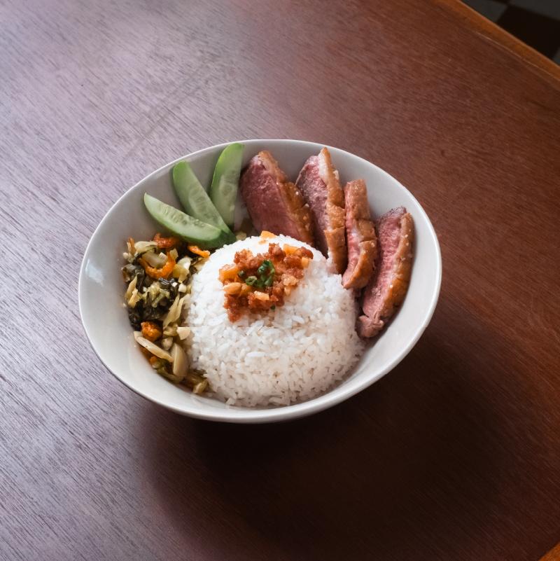 Steamed Rice with Duck Breast 