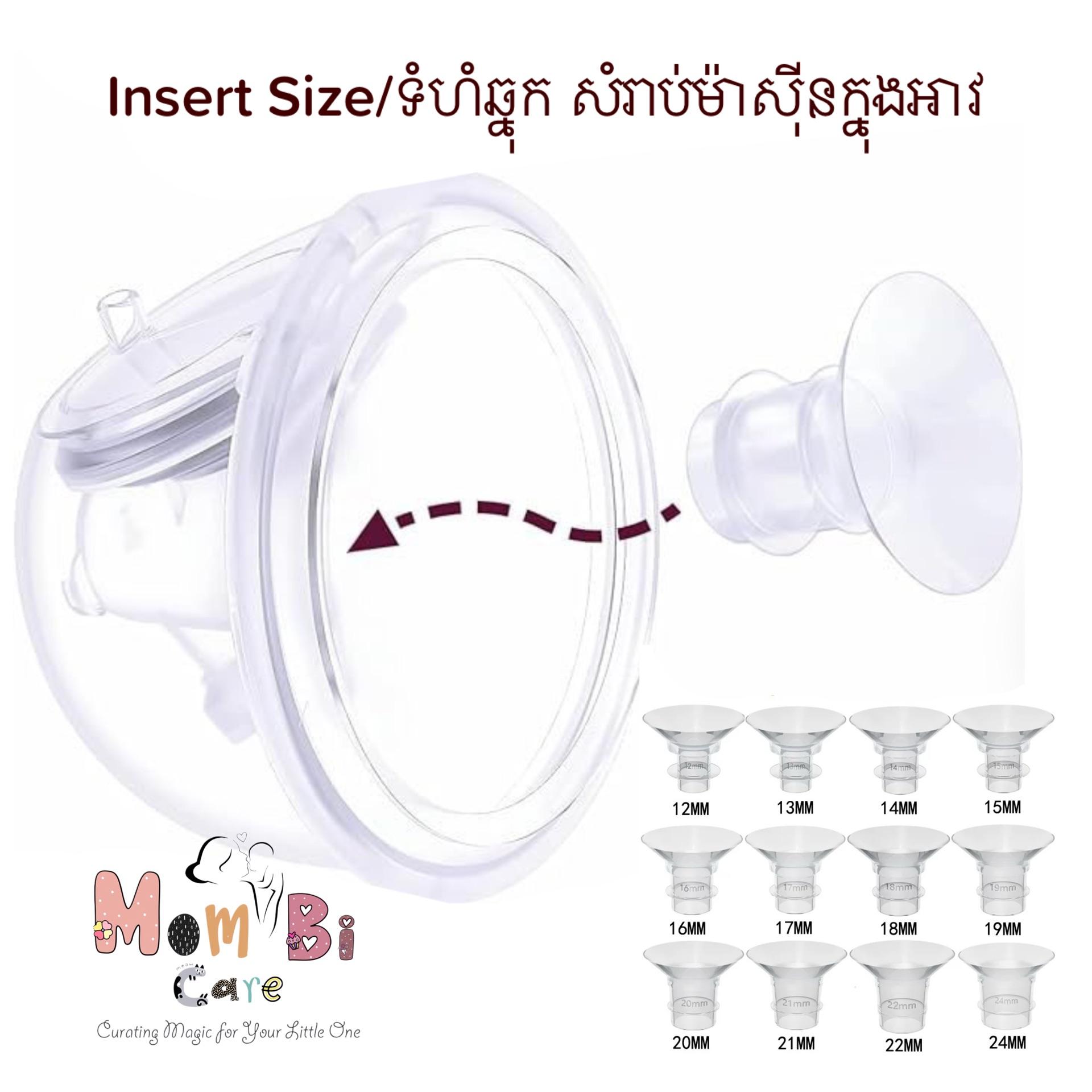 ទំហំឆ្នុក ឬ Insert Size សំរាប់ម៉ាស៊ីនក្នុងអាវ មួយគូ