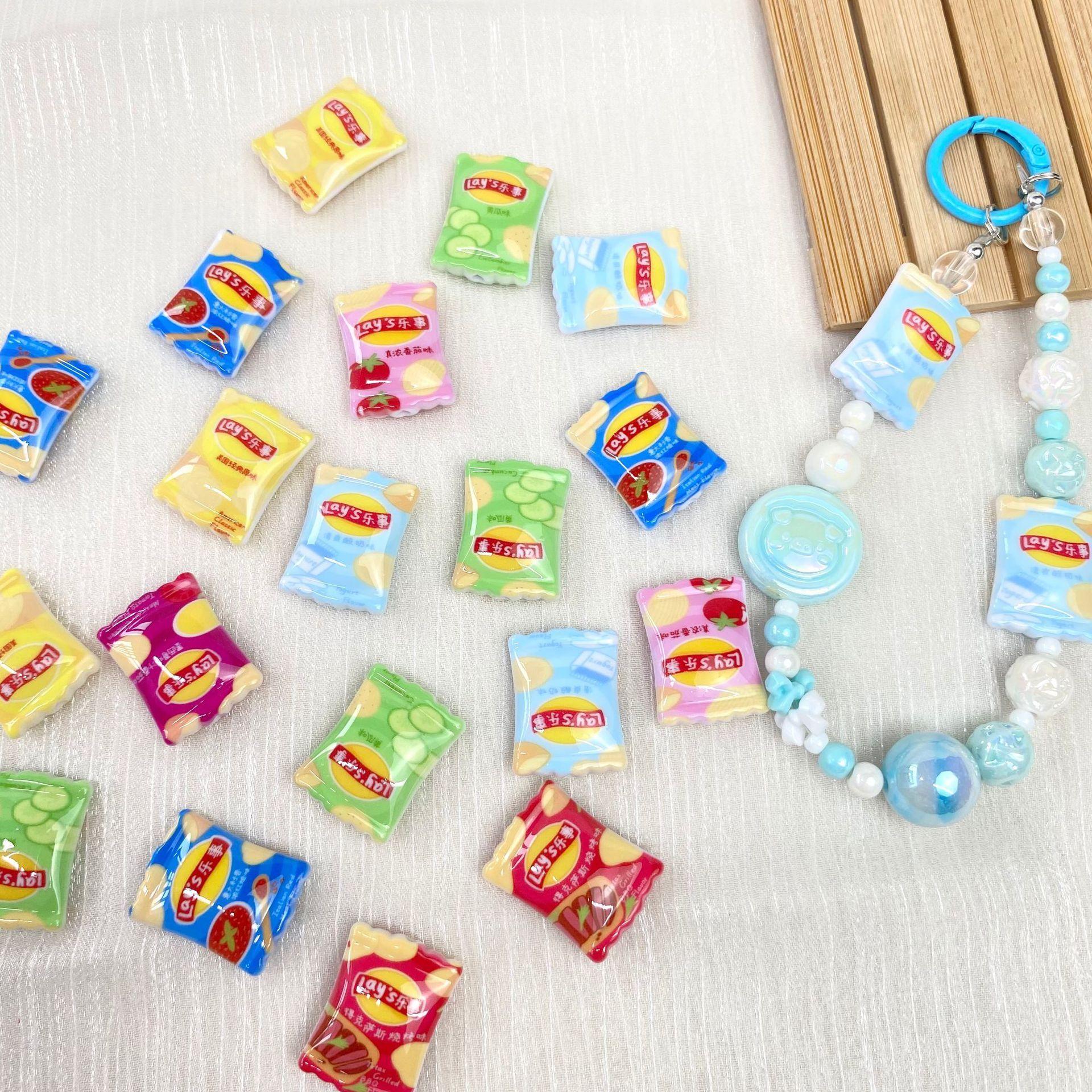 Chip cartoon print bead