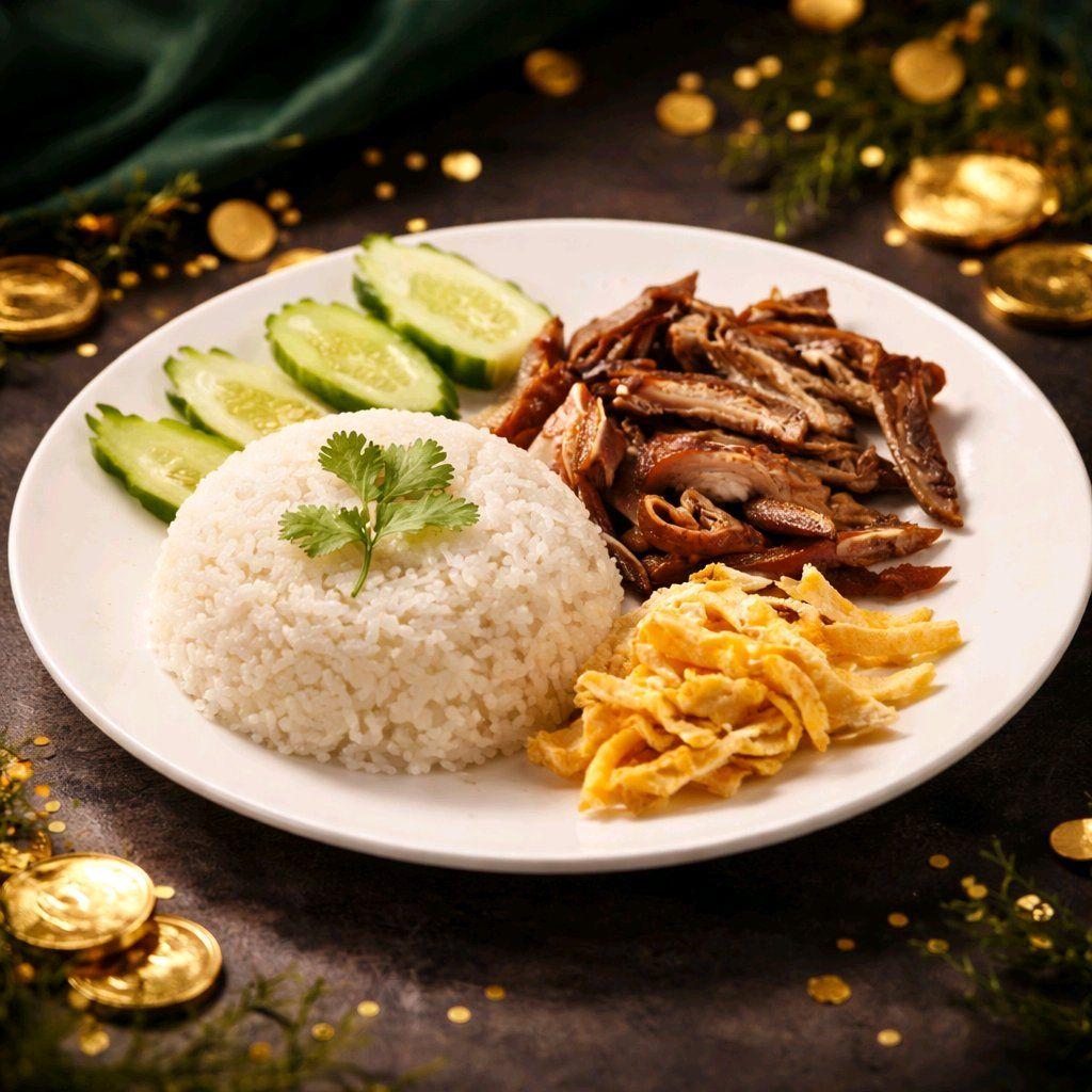 បាយផាក់លូវ / Rice with Braised Pork Organ