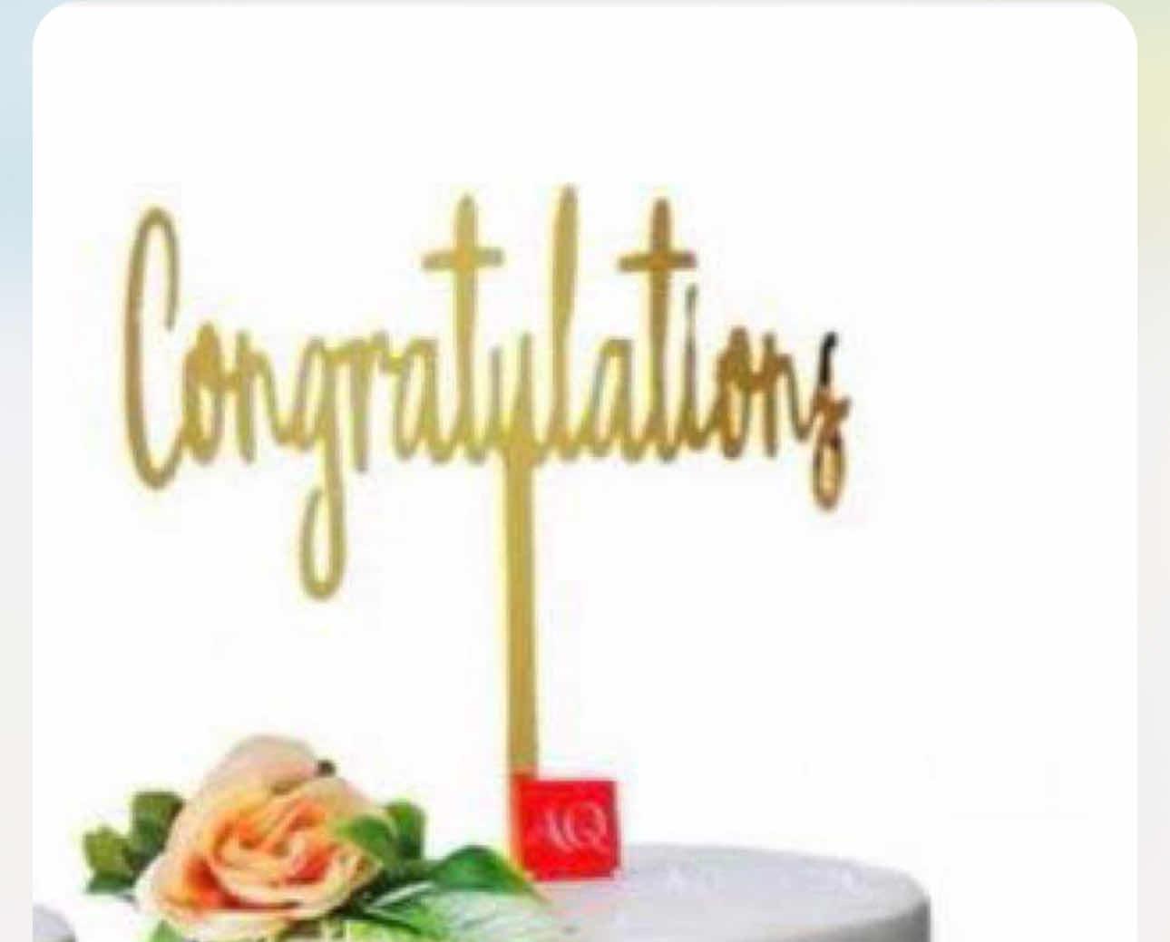 ផ្លាកCongratulation